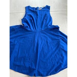 Grace Karin 22 W Midi Skater Dress Royal Blue Electric Blue
